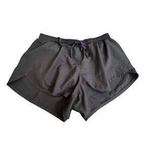 Old Navy Black with Gray Stripes Exercise Running Shorts
